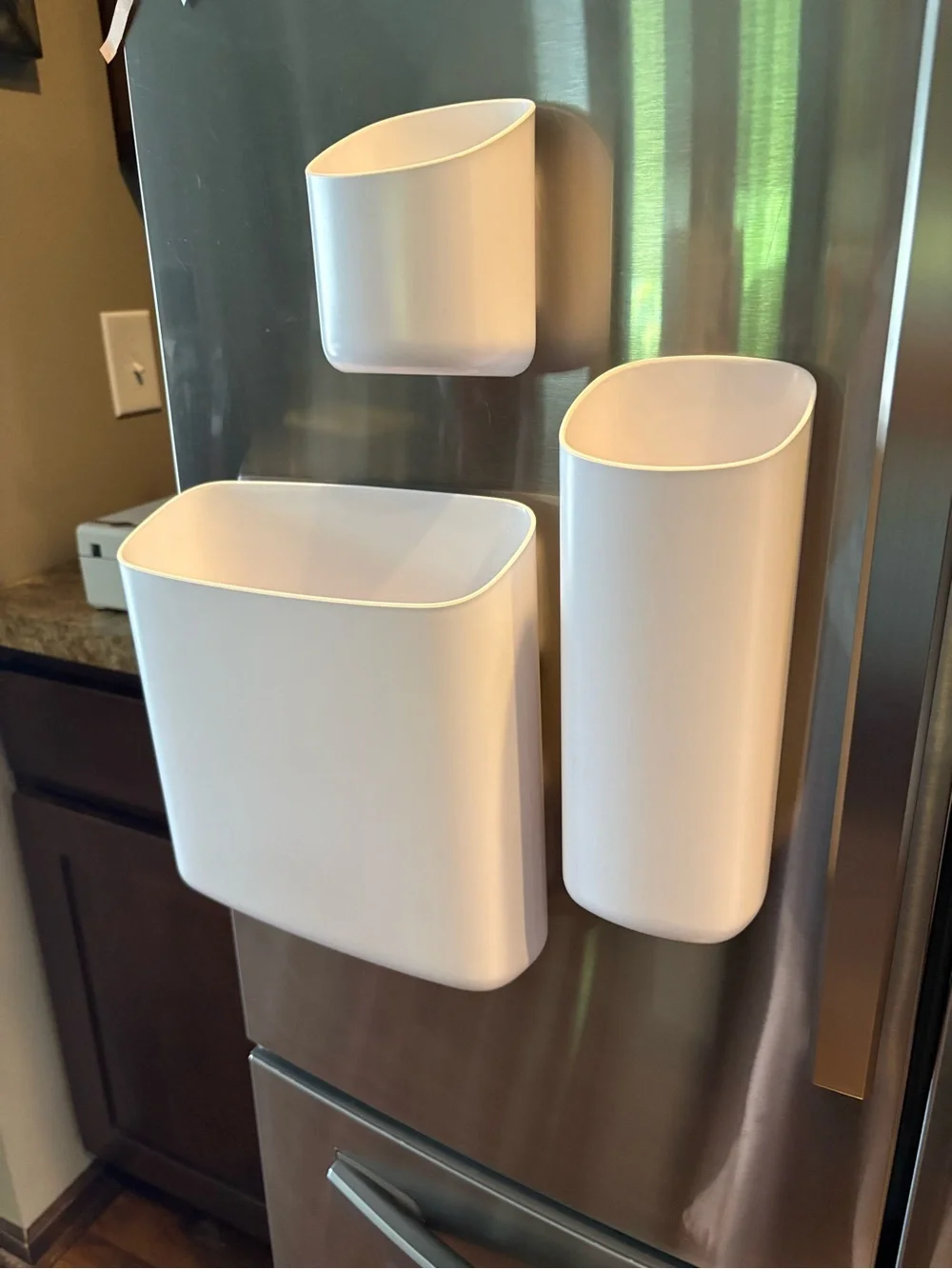 Magnetic White Kitchen Storage Set - 3-Piece